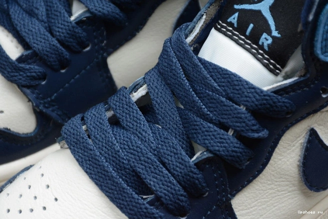 Air Jordan 1 Kids Blue (555088-140) University Obsidian 0706
